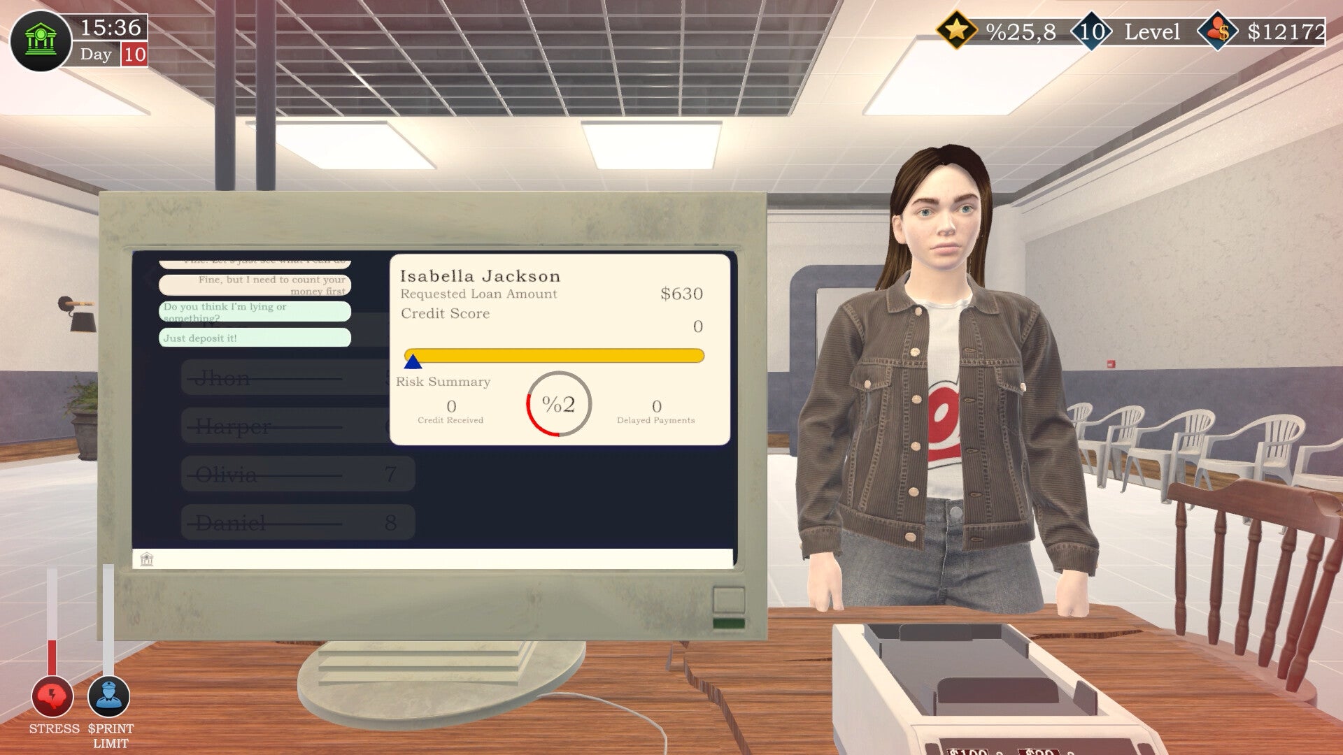 Banker Simulator