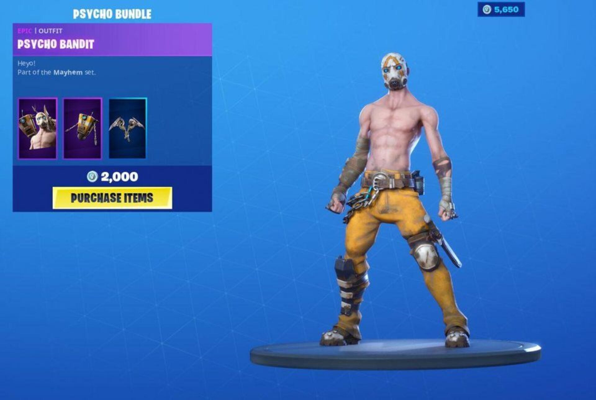 Fortnite Psycho Bundle