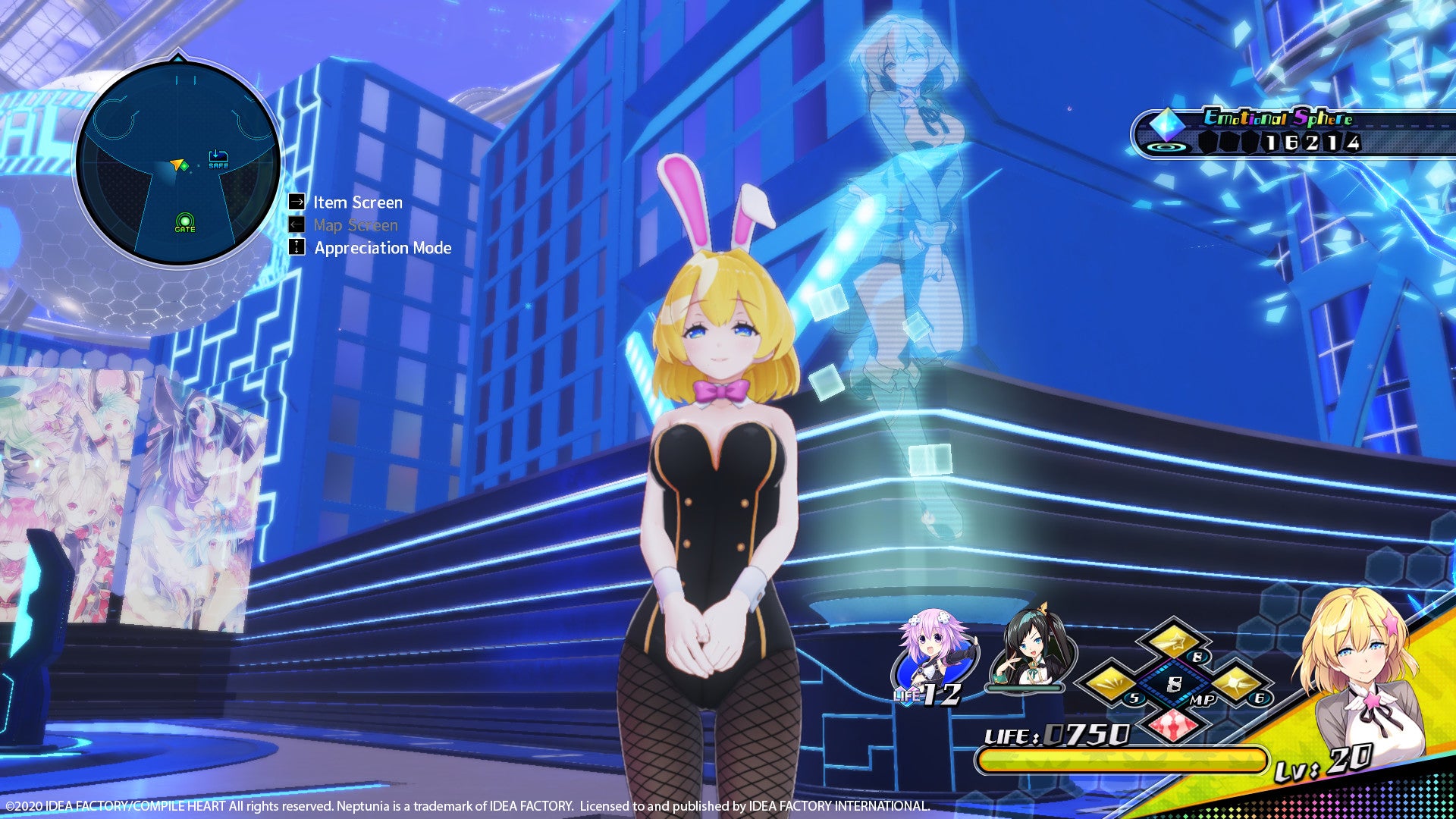 Neptunia Virtual Stars - Bunny Outfit- V-Idol Set DLC