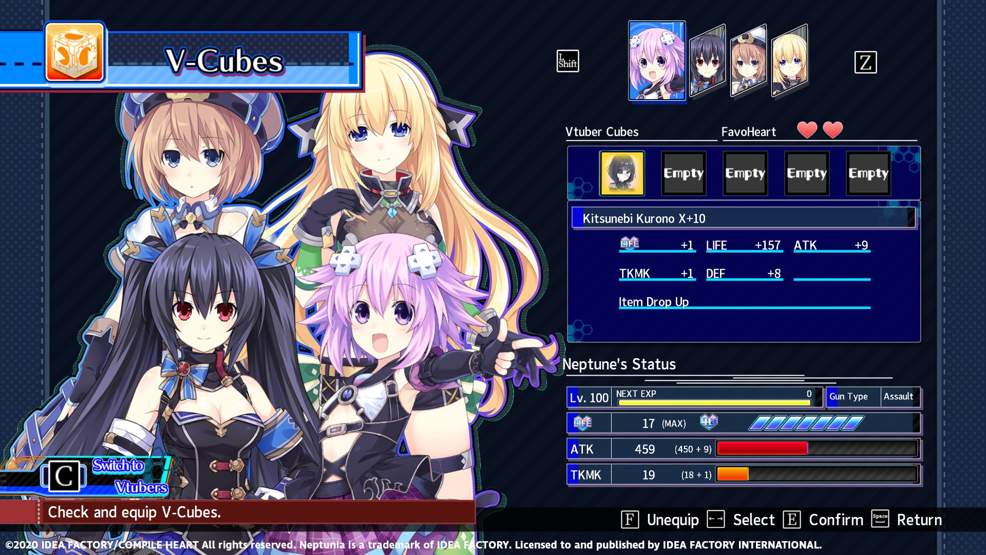 Neptunia Virtual Stars - Electronic Fairy Project x Kokounoakumu-Nightmare- Pack DLC