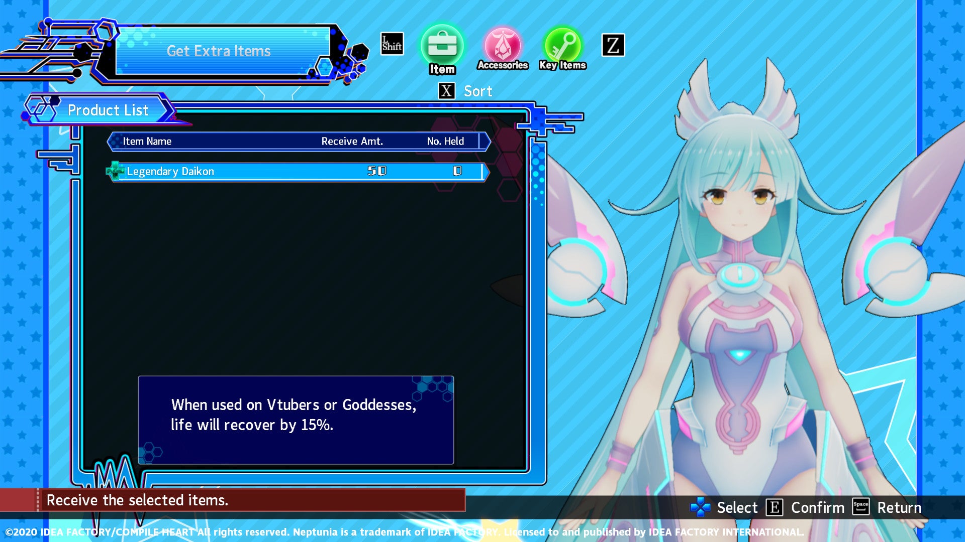 Neptunia Virtual Stars - Hibiki Ao Pack DLC