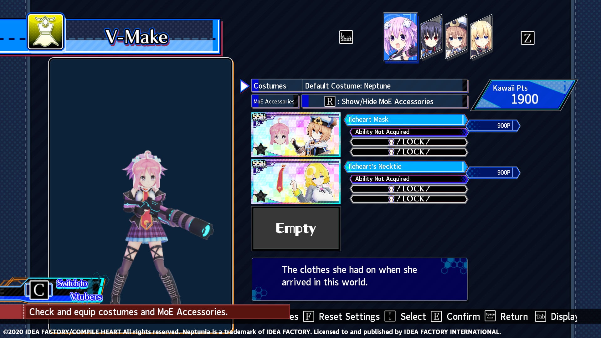 Neptunia Virtual Stars - Ileheart Pack DLC