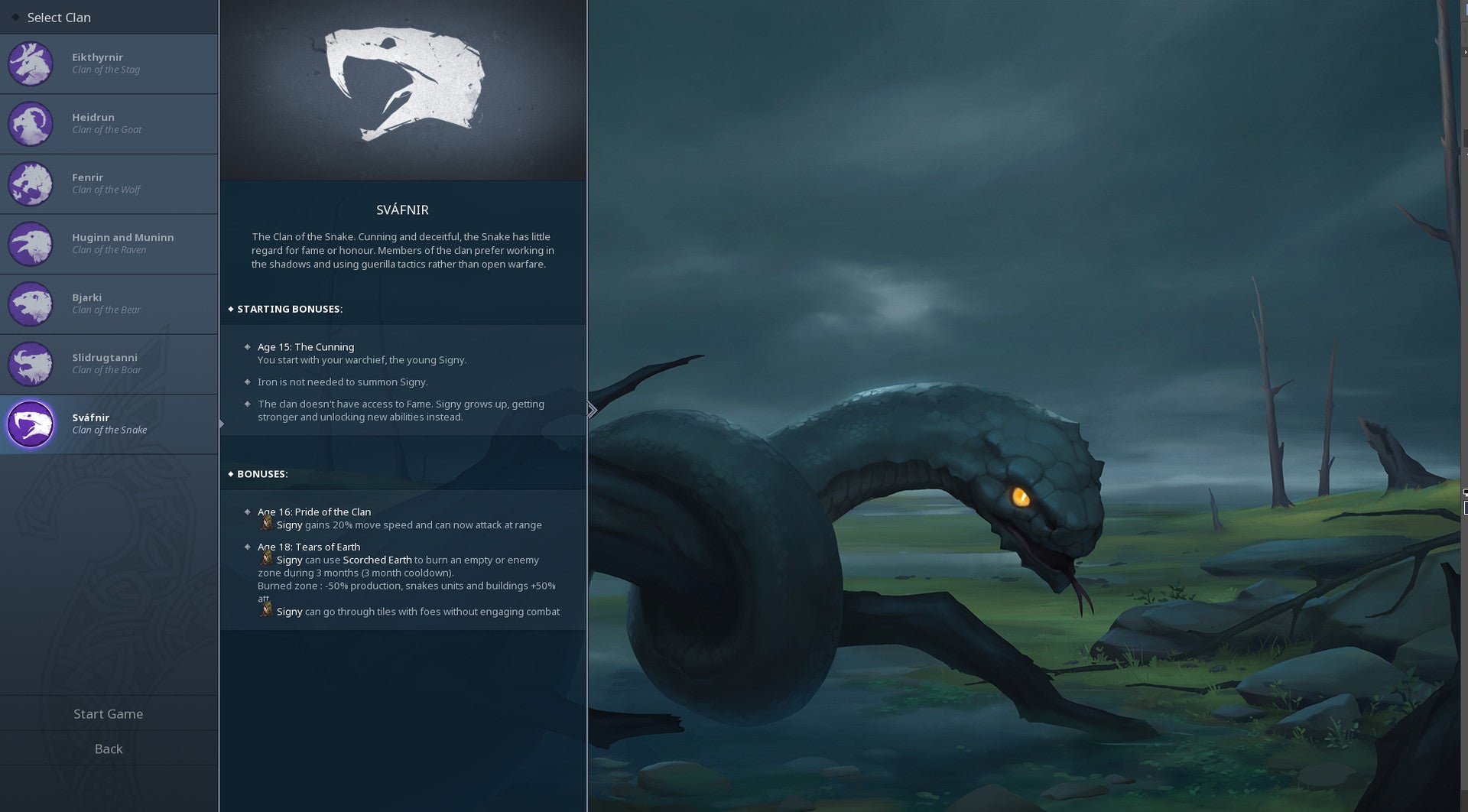 Northgard - Svafnir Clan of the Snake DLC