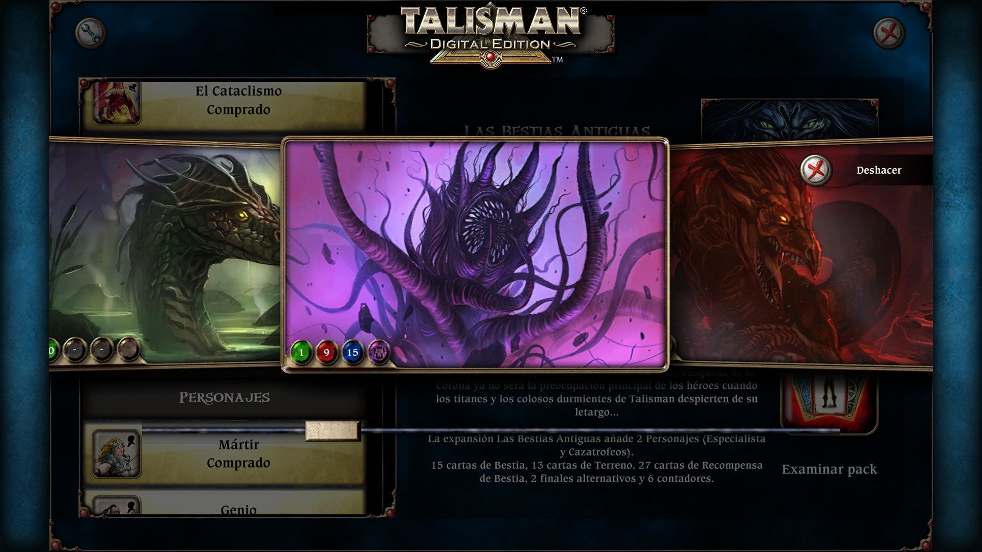 Talisman - The Ancient Beasts Expansion DLC