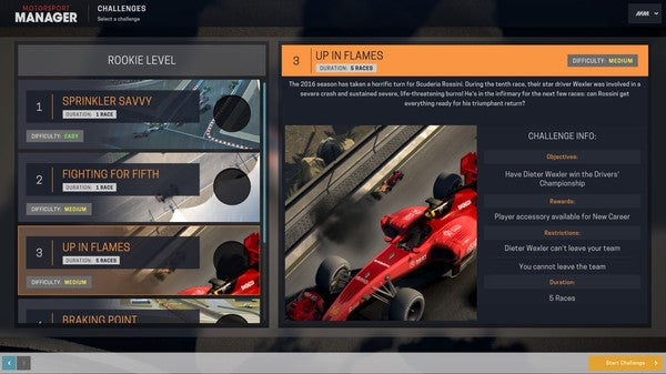 Motorsport Manager - Challenge Pack DLC