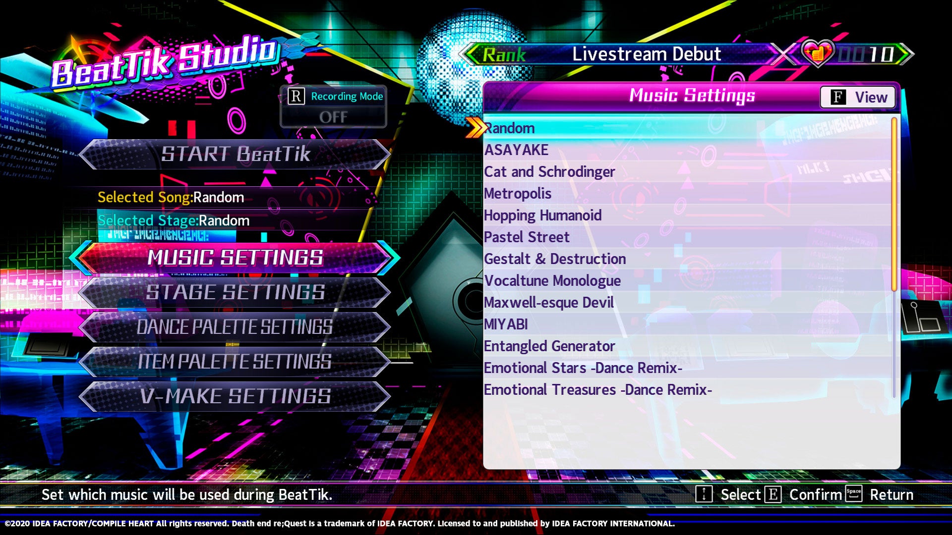 Neptunia Virtual Stars - Unlock All BeatTik Songs DLC