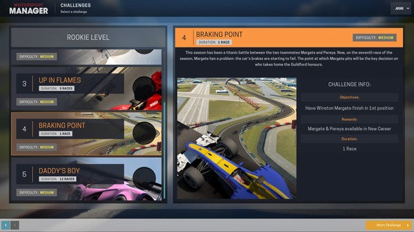 Motorsport Manager - Challenge Pack DLC