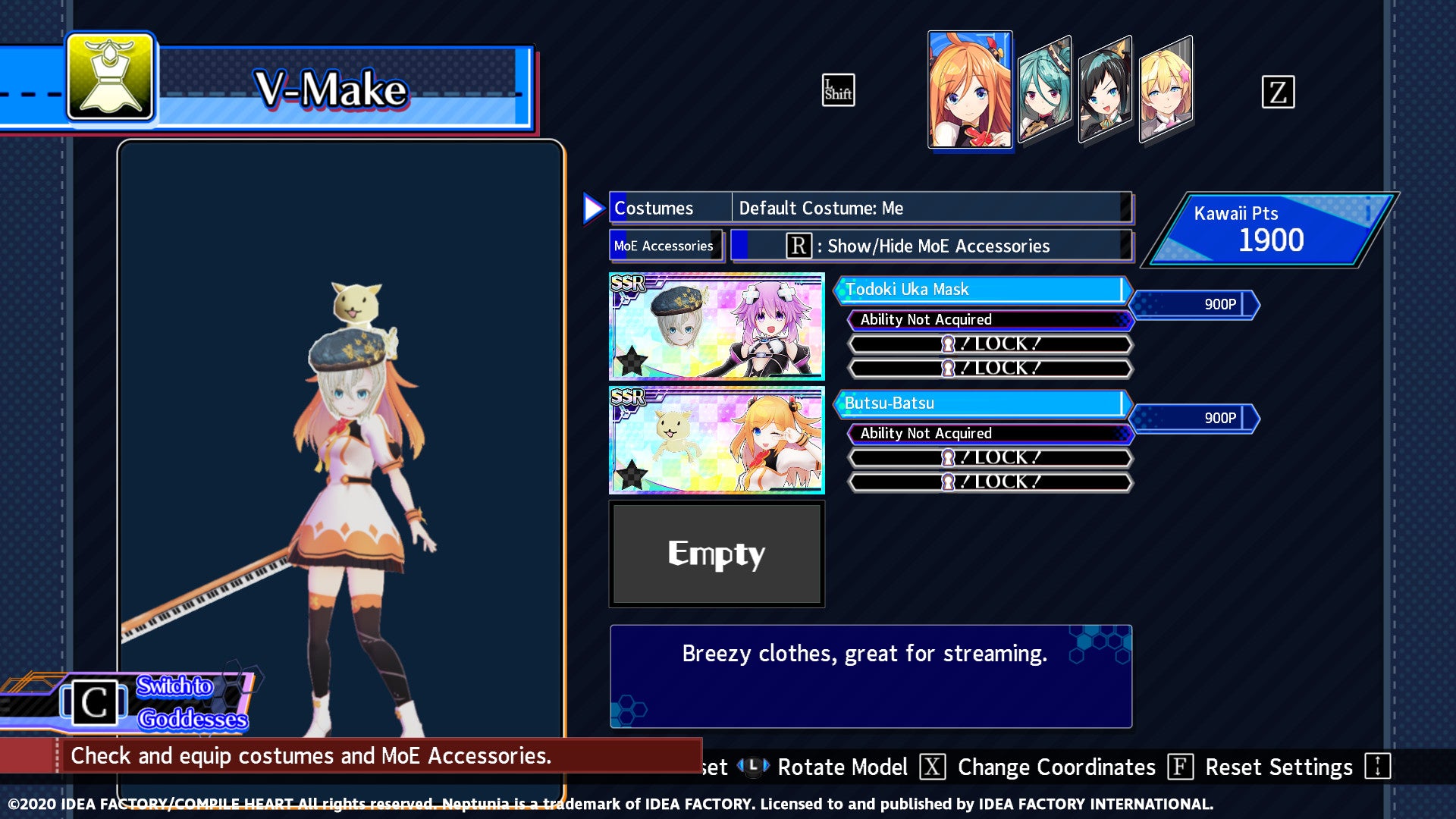 Neptunia Virtual Stars - Todoki Uka Pack DLC