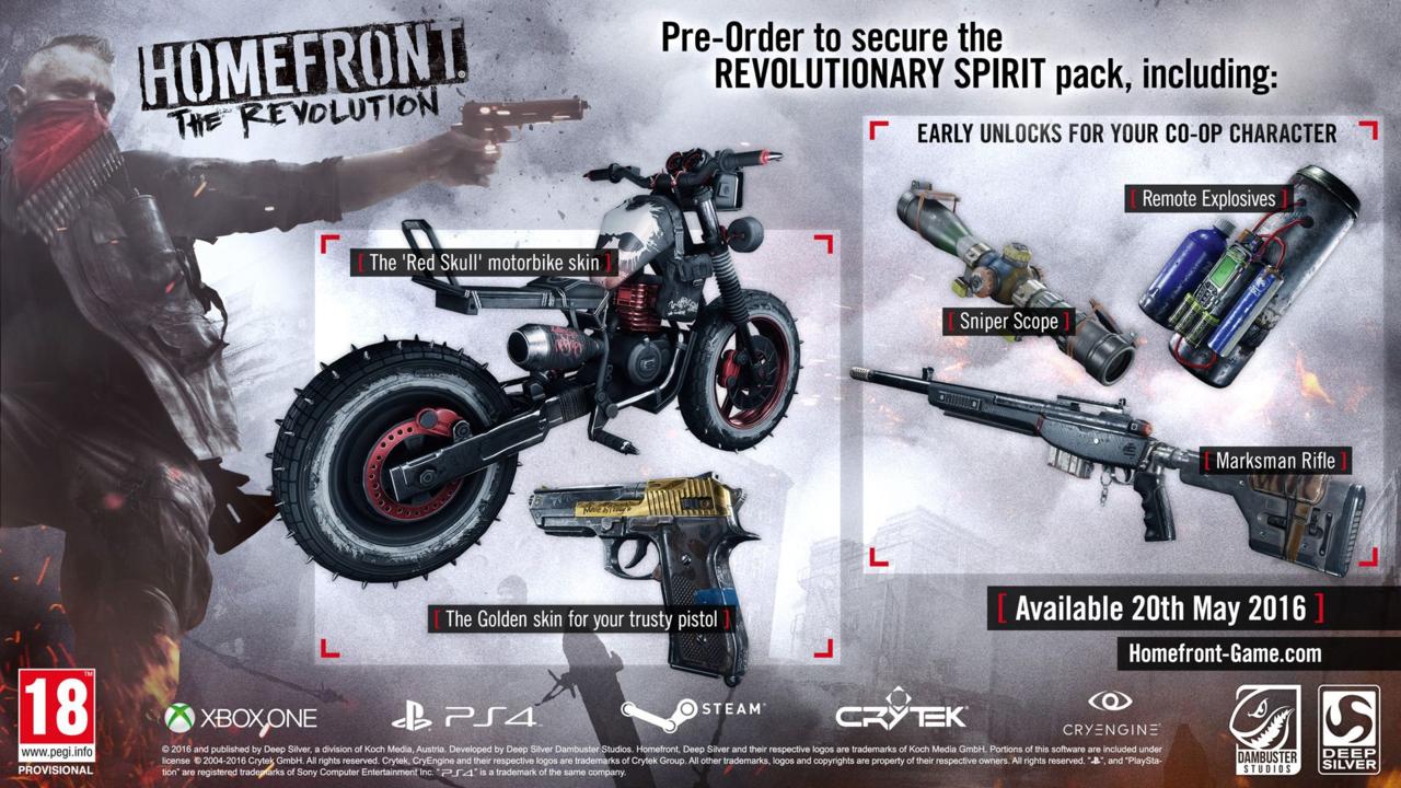 Homefront: The Revolution - Revolutionary Spirit Pack DLC